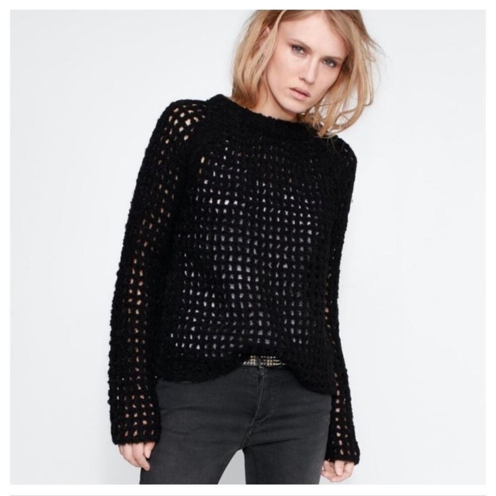 Zadig & Voltaire Massimo knit sweater black size Medium